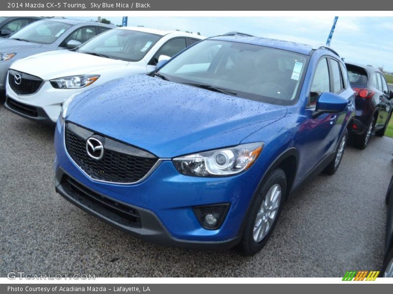 Sky Blue Mica / Black 2014 Mazda CX-5 Touring