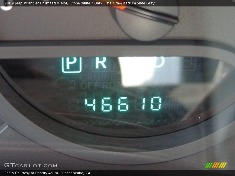 Stone White / Dark Slate Gray/Medium Slate Gray 2009 Jeep Wrangler Unlimited X 4x4