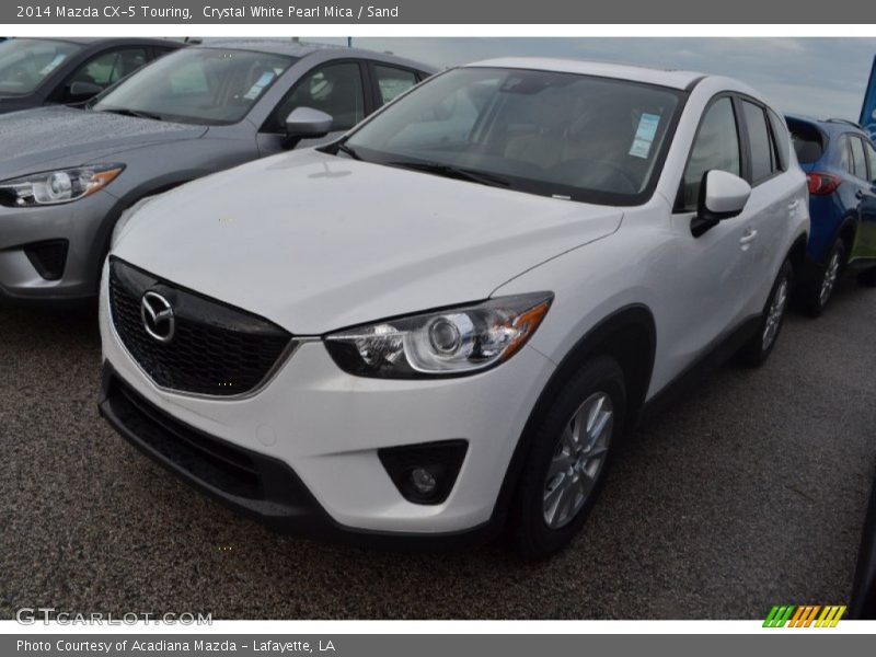 Crystal White Pearl Mica / Sand 2014 Mazda CX-5 Touring