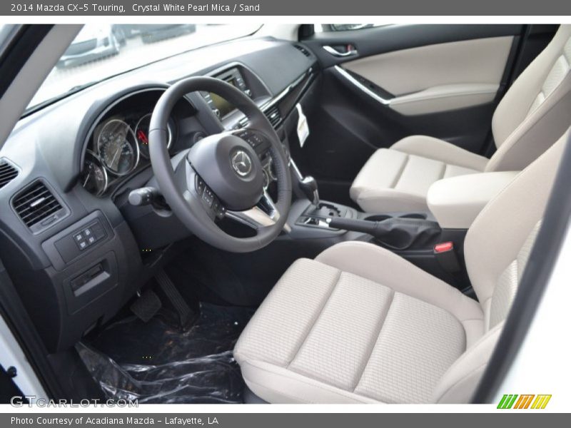 Crystal White Pearl Mica / Sand 2014 Mazda CX-5 Touring