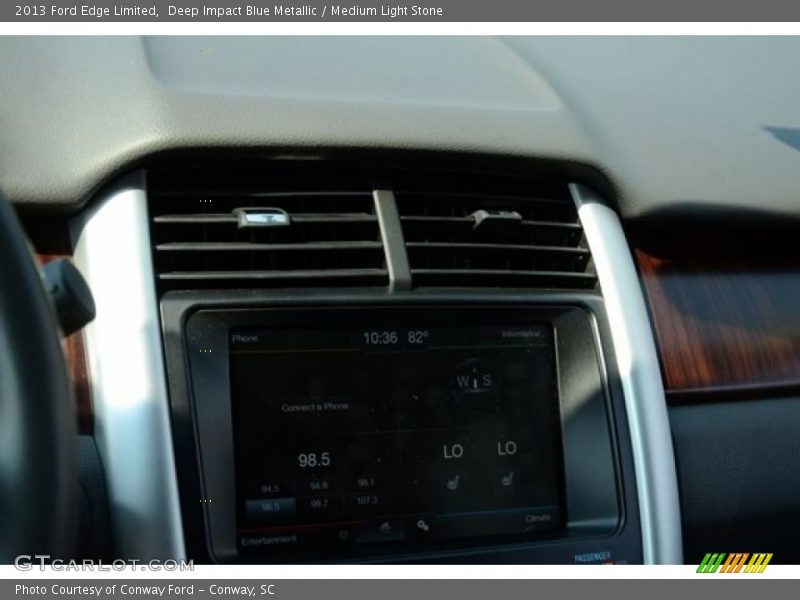 Deep Impact Blue Metallic / Medium Light Stone 2013 Ford Edge Limited