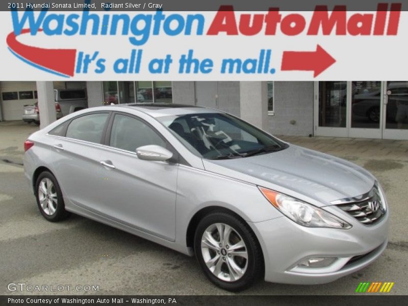 Radiant Silver / Gray 2011 Hyundai Sonata Limited