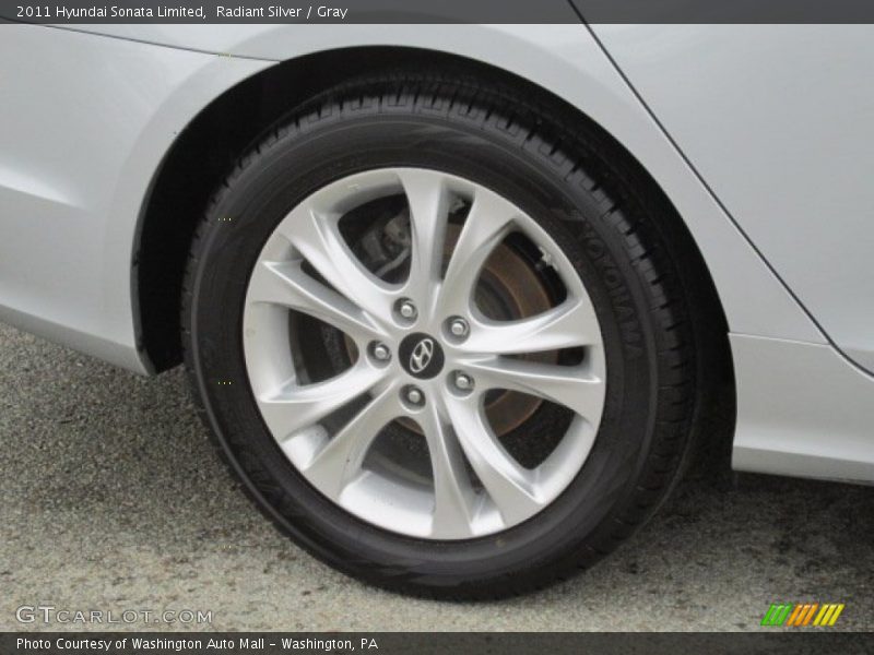 Radiant Silver / Gray 2011 Hyundai Sonata Limited