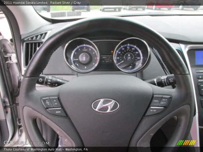 Radiant Silver / Gray 2011 Hyundai Sonata Limited