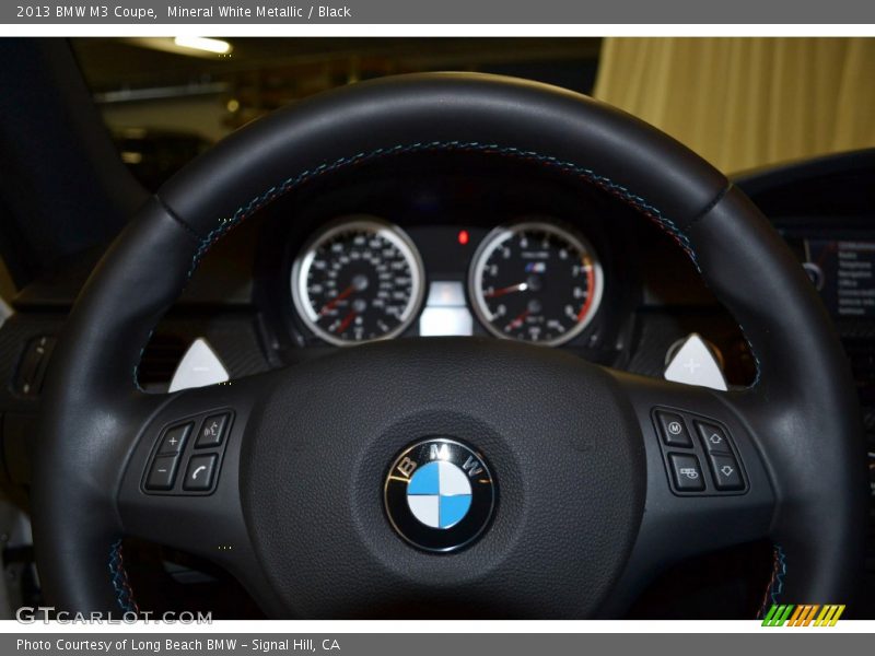 Mineral White Metallic / Black 2013 BMW M3 Coupe