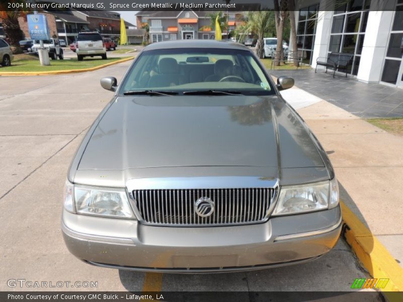 Spruce Green Metallic / Medium Parchment 2004 Mercury Grand Marquis GS