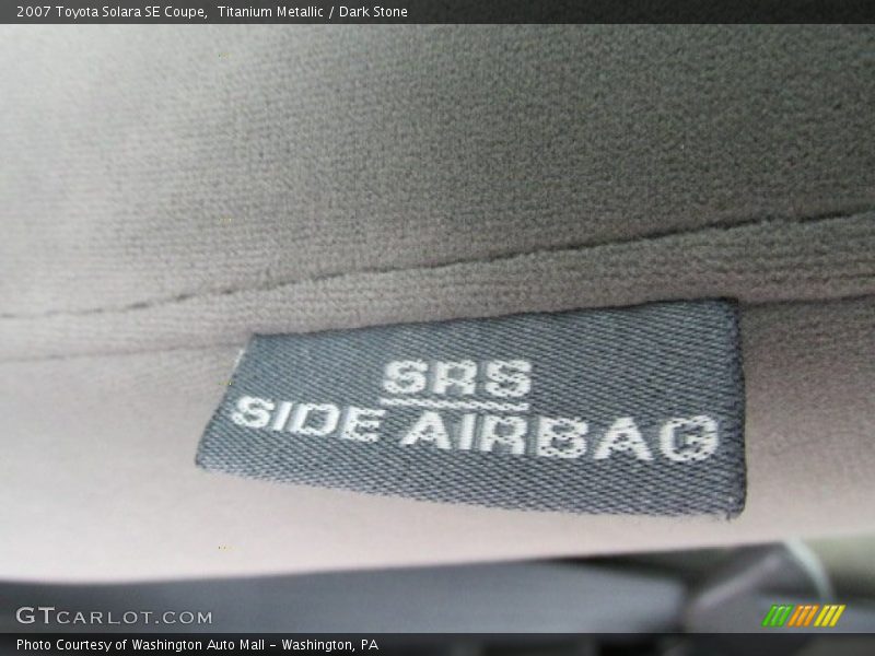 Titanium Metallic / Dark Stone 2007 Toyota Solara SE Coupe