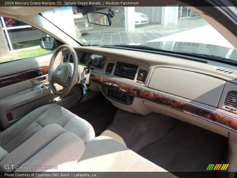 Spruce Green Metallic / Medium Parchment 2004 Mercury Grand Marquis GS