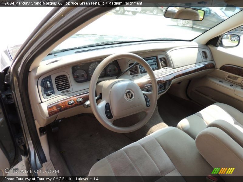 Spruce Green Metallic / Medium Parchment 2004 Mercury Grand Marquis GS
