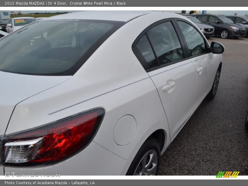 Crystal White Pearl Mica / Black 2013 Mazda MAZDA3 i SV 4 Door