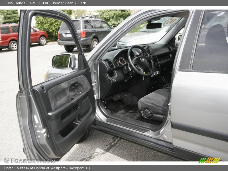 Pewter Pearl / Black 2005 Honda CR-V EX 4WD