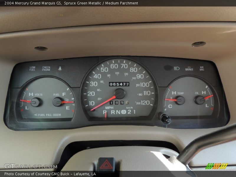 Spruce Green Metallic / Medium Parchment 2004 Mercury Grand Marquis GS