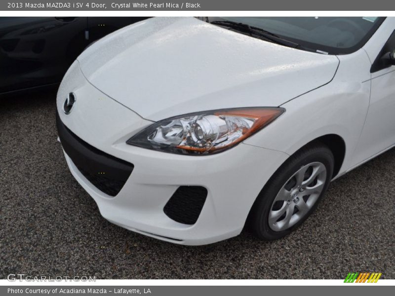 Crystal White Pearl Mica / Black 2013 Mazda MAZDA3 i SV 4 Door