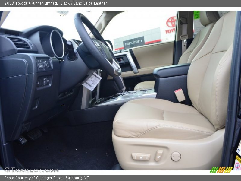 Black / Sand Beige Leather 2013 Toyota 4Runner Limited