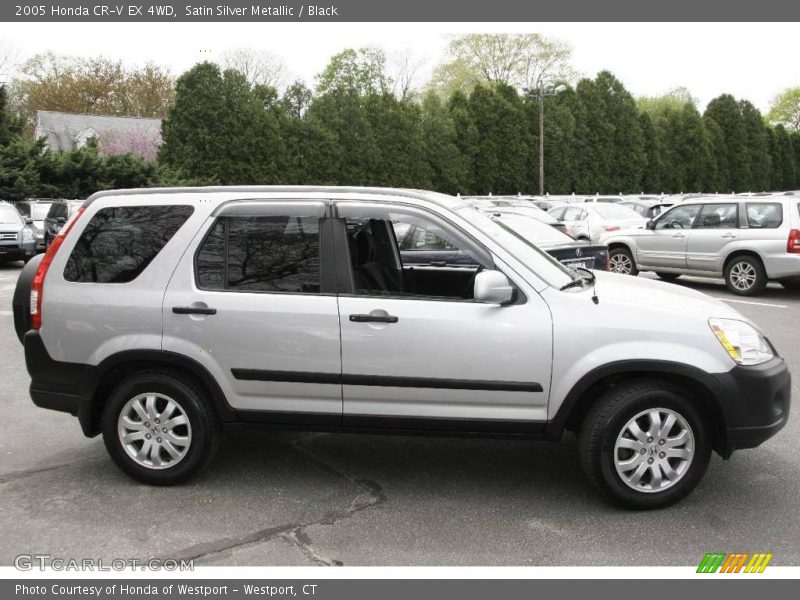 Satin Silver Metallic / Black 2005 Honda CR-V EX 4WD