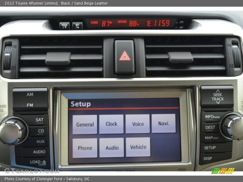 Black / Sand Beige Leather 2013 Toyota 4Runner Limited