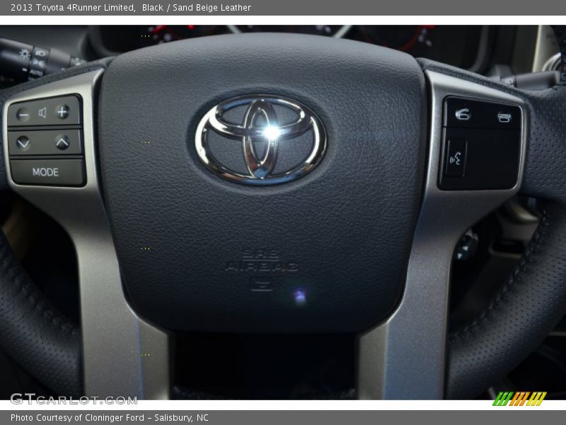 Black / Sand Beige Leather 2013 Toyota 4Runner Limited