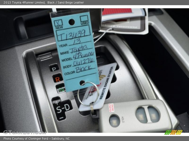Black / Sand Beige Leather 2013 Toyota 4Runner Limited