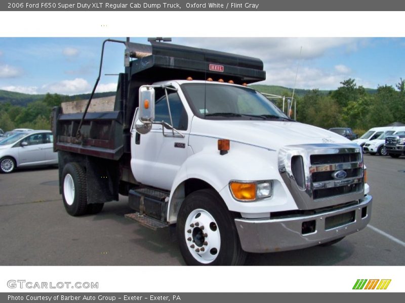 Oxford White / Flint Gray 2006 Ford F650 Super Duty XLT Regular Cab Dump Truck