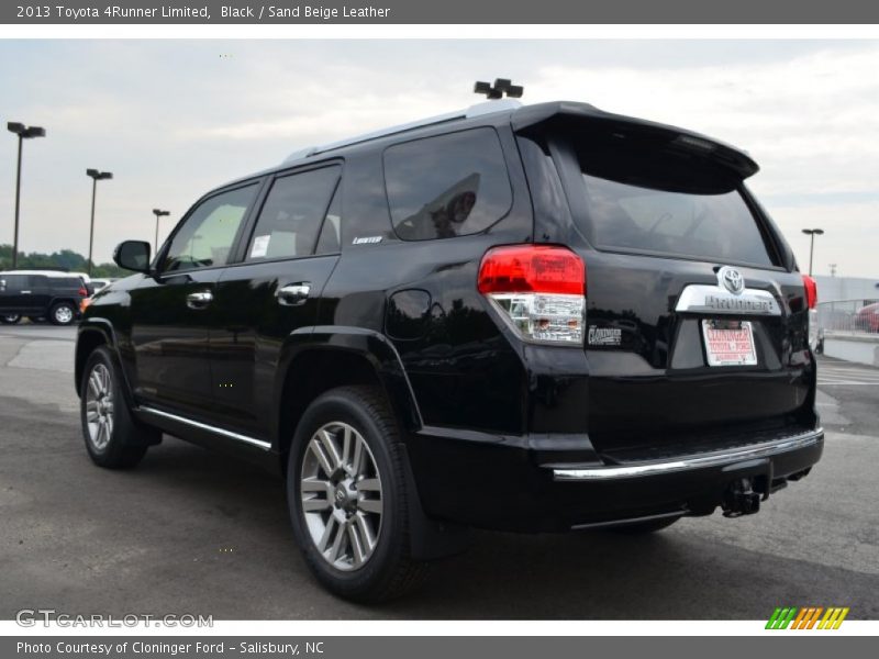 Black / Sand Beige Leather 2013 Toyota 4Runner Limited