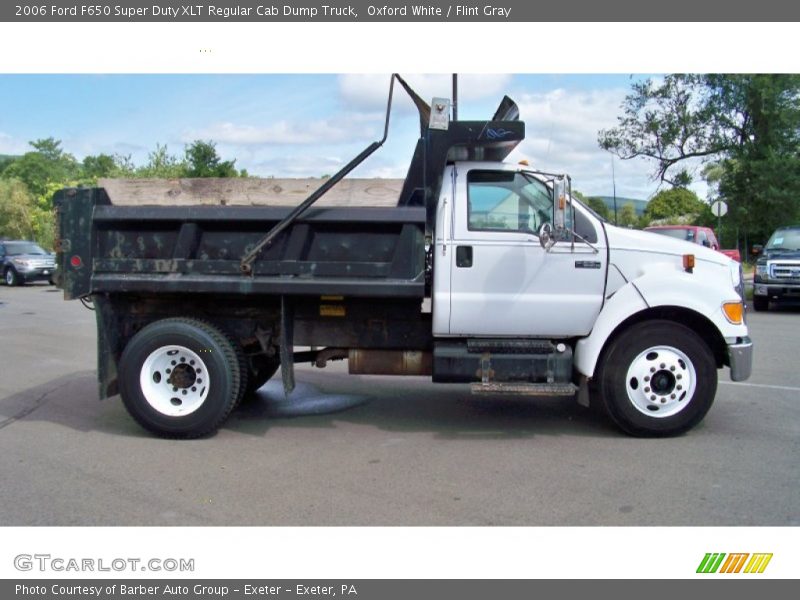 2006 F650 Super Duty XLT Regular Cab Dump Truck Oxford White