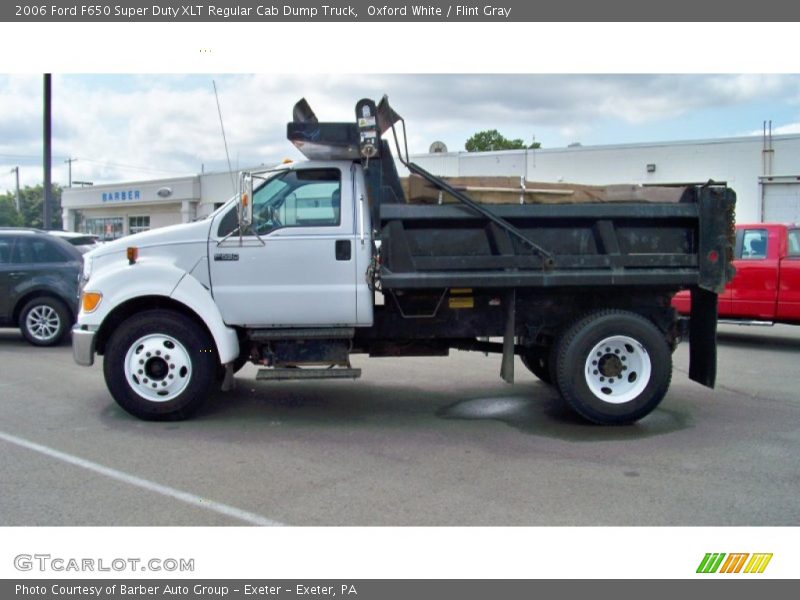 Oxford White / Flint Gray 2006 Ford F650 Super Duty XLT Regular Cab Dump Truck