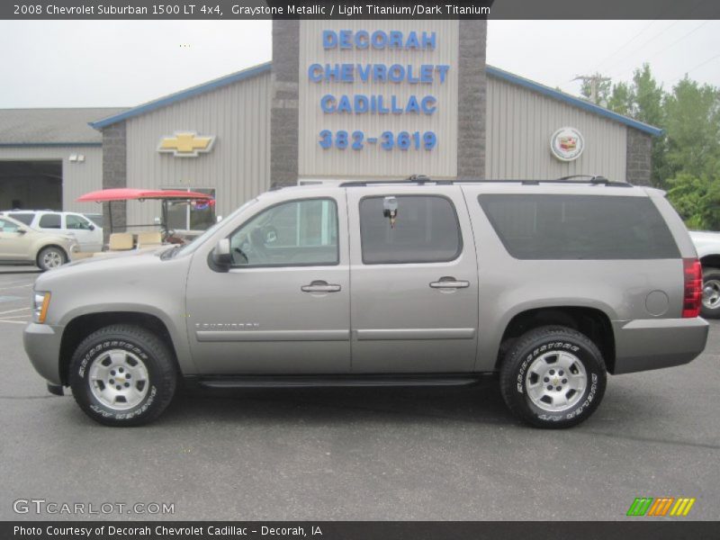 Graystone Metallic / Light Titanium/Dark Titanium 2008 Chevrolet Suburban 1500 LT 4x4