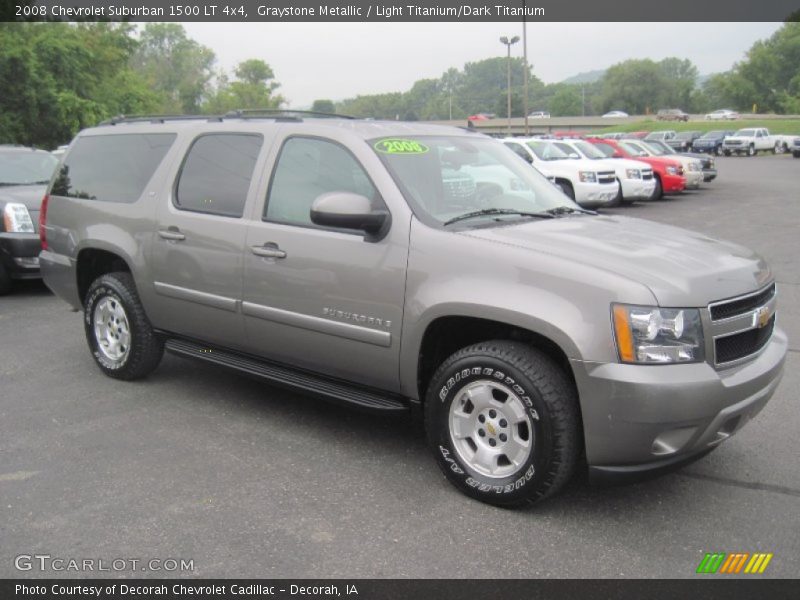 Graystone Metallic / Light Titanium/Dark Titanium 2008 Chevrolet Suburban 1500 LT 4x4
