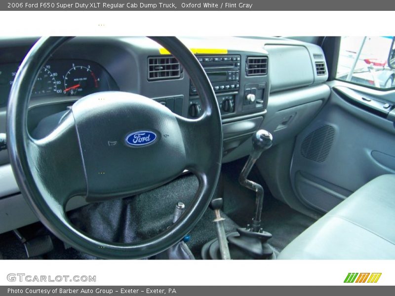 Oxford White / Flint Gray 2006 Ford F650 Super Duty XLT Regular Cab Dump Truck