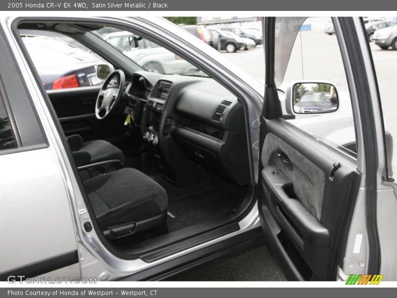 Satin Silver Metallic / Black 2005 Honda CR-V EX 4WD