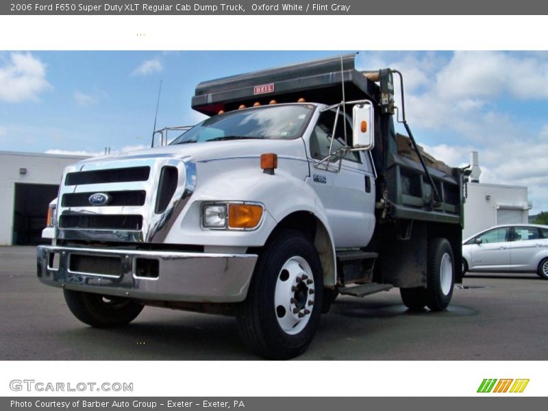 Oxford White / Flint Gray 2006 Ford F650 Super Duty XLT Regular Cab Dump Truck