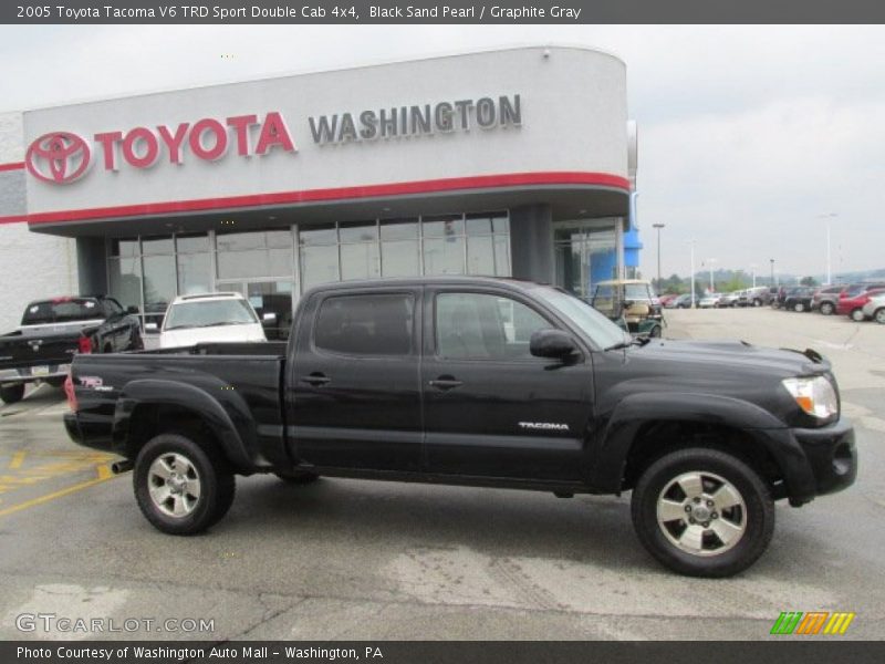 Black Sand Pearl / Graphite Gray 2005 Toyota Tacoma V6 TRD Sport Double Cab 4x4