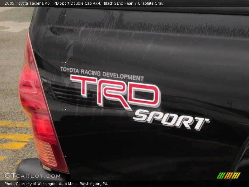Black Sand Pearl / Graphite Gray 2005 Toyota Tacoma V6 TRD Sport Double Cab 4x4