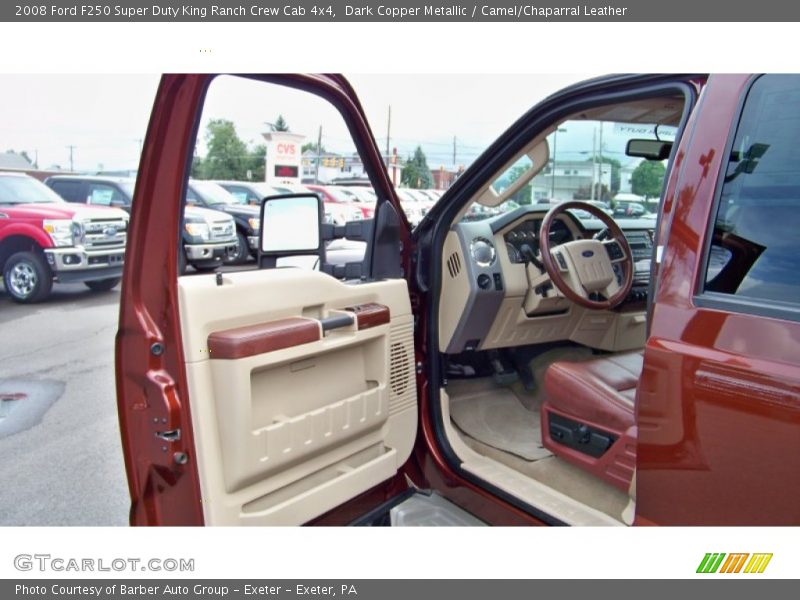 Dark Copper Metallic / Camel/Chaparral Leather 2008 Ford F250 Super Duty King Ranch Crew Cab 4x4