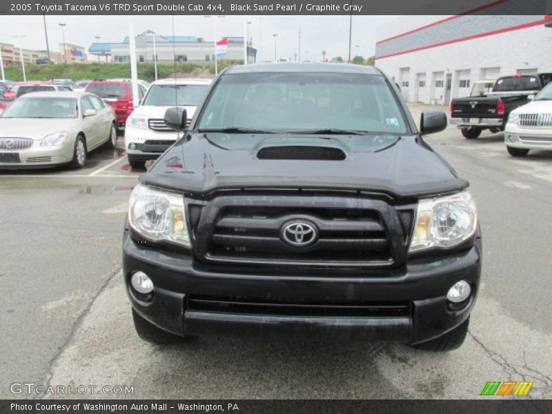 Black Sand Pearl / Graphite Gray 2005 Toyota Tacoma V6 TRD Sport Double Cab 4x4