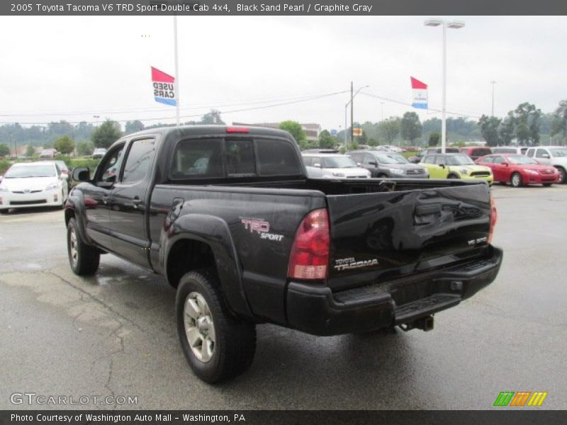 Black Sand Pearl / Graphite Gray 2005 Toyota Tacoma V6 TRD Sport Double Cab 4x4