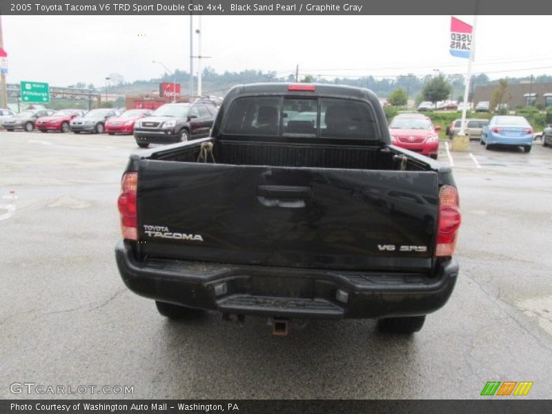 Black Sand Pearl / Graphite Gray 2005 Toyota Tacoma V6 TRD Sport Double Cab 4x4