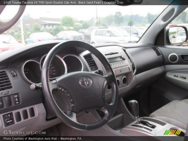 Black Sand Pearl / Graphite Gray 2005 Toyota Tacoma V6 TRD Sport Double Cab 4x4