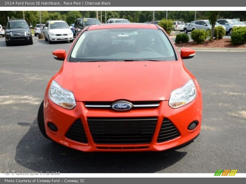 Race Red / Charcoal Black 2014 Ford Focus SE Hatchback