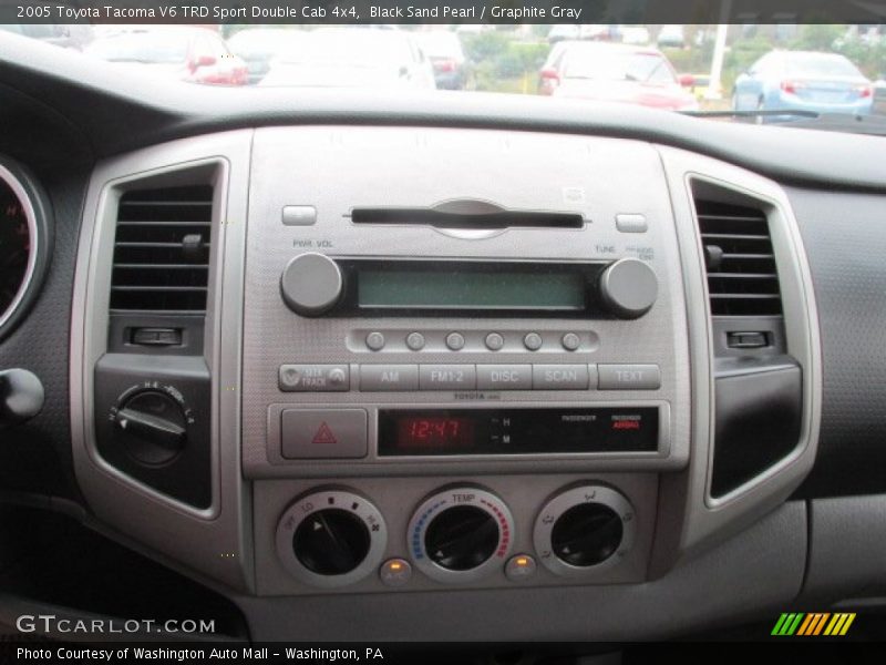 Black Sand Pearl / Graphite Gray 2005 Toyota Tacoma V6 TRD Sport Double Cab 4x4