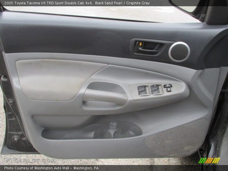 Black Sand Pearl / Graphite Gray 2005 Toyota Tacoma V6 TRD Sport Double Cab 4x4