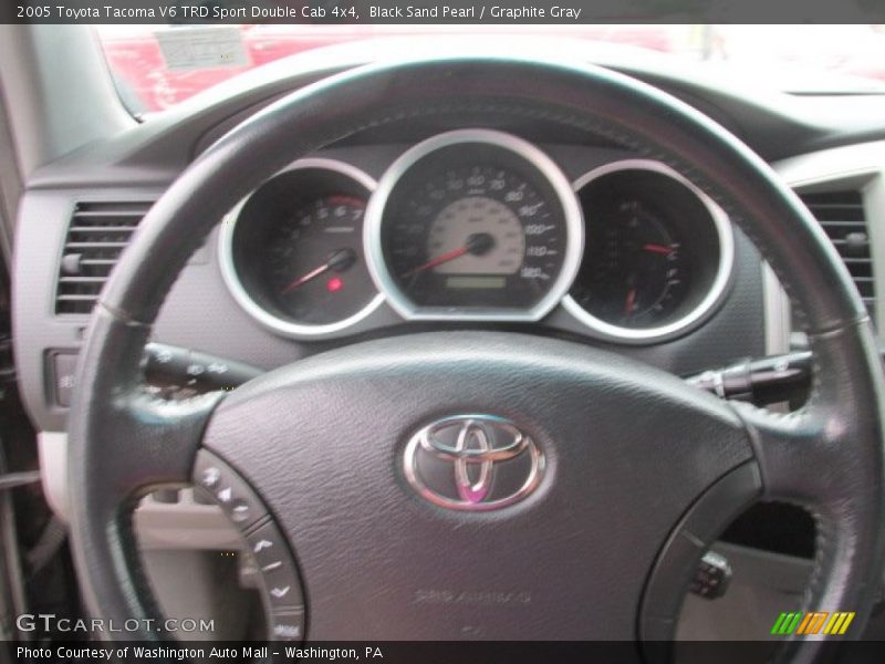 Black Sand Pearl / Graphite Gray 2005 Toyota Tacoma V6 TRD Sport Double Cab 4x4