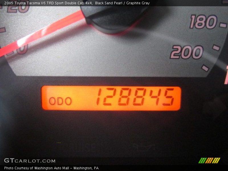 Black Sand Pearl / Graphite Gray 2005 Toyota Tacoma V6 TRD Sport Double Cab 4x4