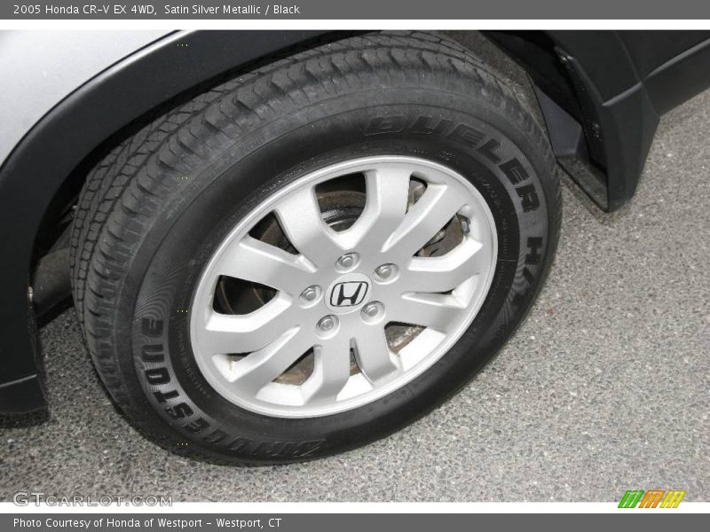 Satin Silver Metallic / Black 2005 Honda CR-V EX 4WD