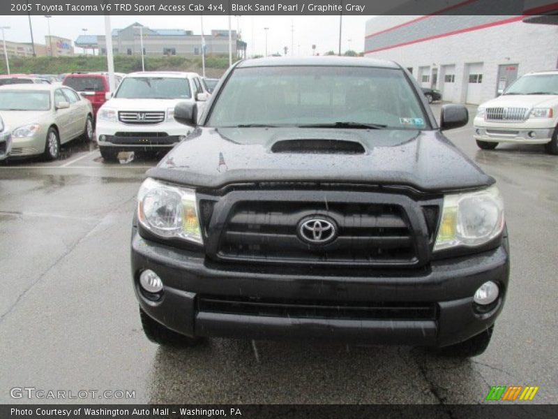 Black Sand Pearl / Graphite Gray 2005 Toyota Tacoma V6 TRD Sport Access Cab 4x4