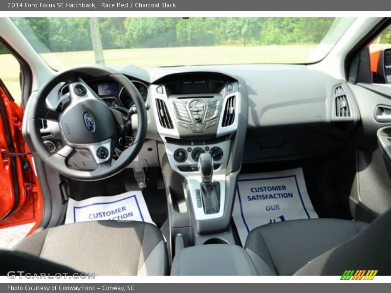 Race Red / Charcoal Black 2014 Ford Focus SE Hatchback