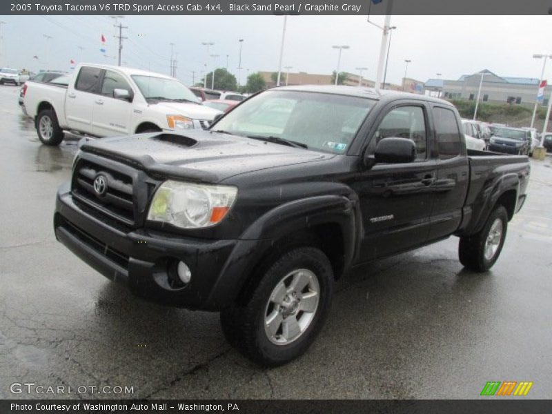 Black Sand Pearl / Graphite Gray 2005 Toyota Tacoma V6 TRD Sport Access Cab 4x4
