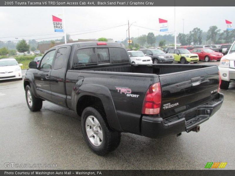 Black Sand Pearl / Graphite Gray 2005 Toyota Tacoma V6 TRD Sport Access Cab 4x4