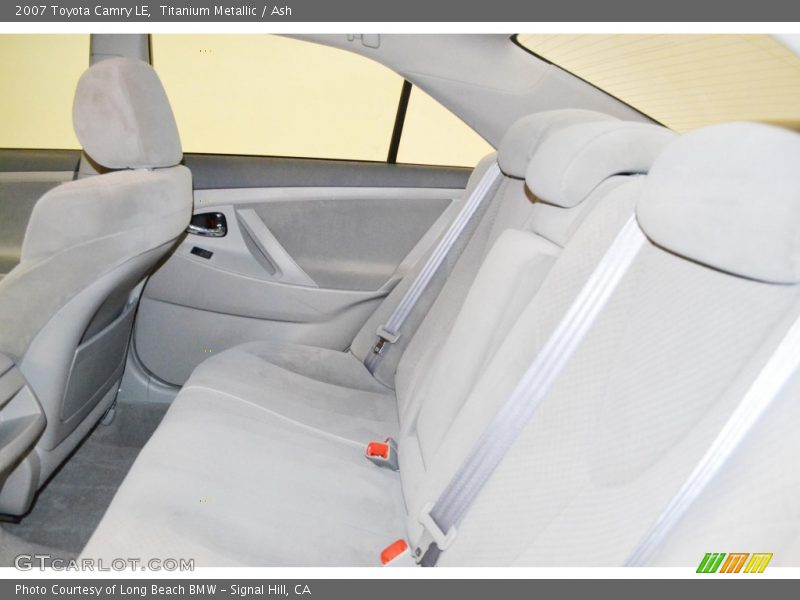 Rear Seat of 2007 Camry LE
