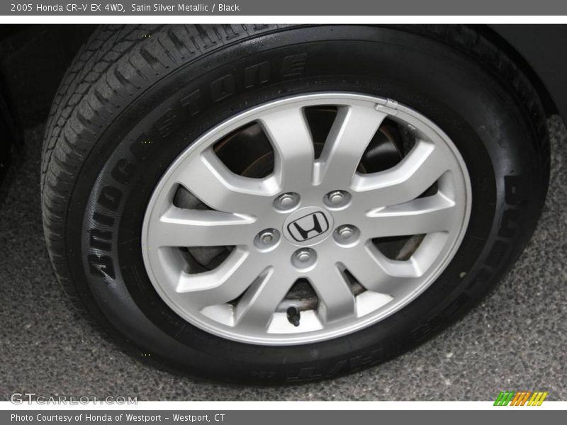 Satin Silver Metallic / Black 2005 Honda CR-V EX 4WD
